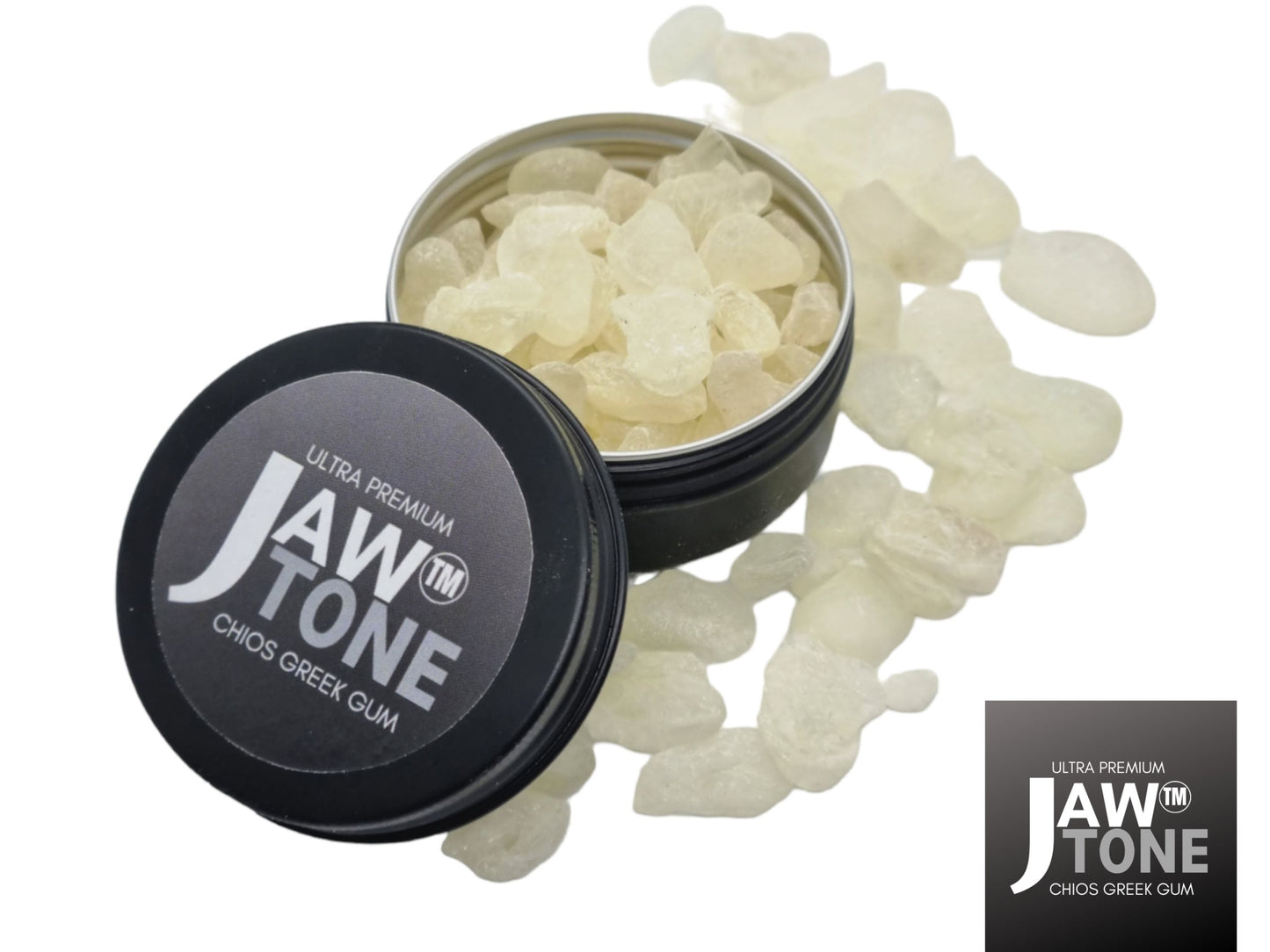 JawTone™ Ultra premium 100% Natural Chios Mastic gum Large tears Vegan handpicked specially selected natural chewing gum 1-2 MONTHS SUPPLY