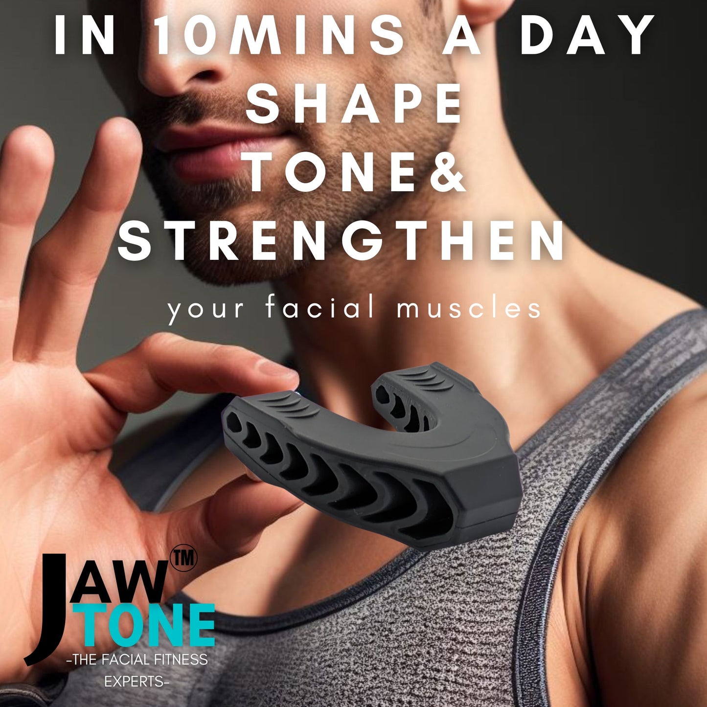 JawTone™ Jawline & TotalFACE Exerciser 2pc TOOLKIT - CHIN NECK CHEEKS JAW toning